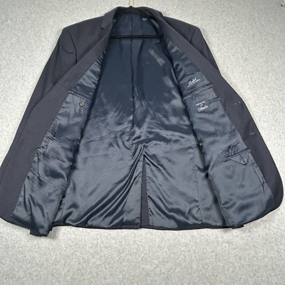 Ralph Ralph Lauren Luxury Navy Blue Men's Blazer 100% Wool 48R‎ EUC - Picture 2 of 7